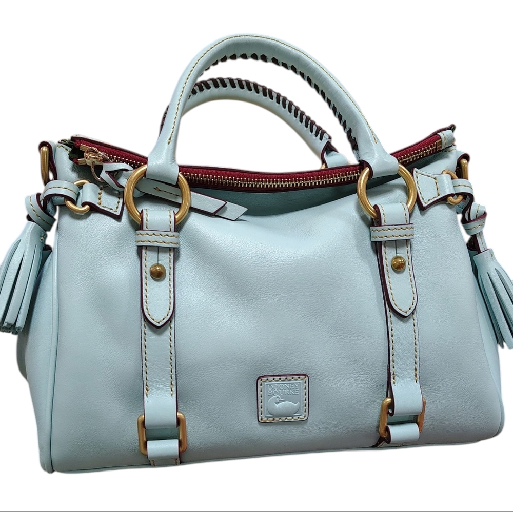 NEW! Florentine (Large) Satchel In Pale Blue